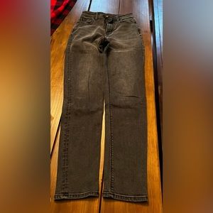 Black stretch 000 Regular length AE straight jeans